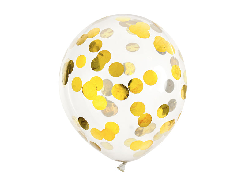 Ballon Blanc confettis Or et Argent – SHOP EVENTS